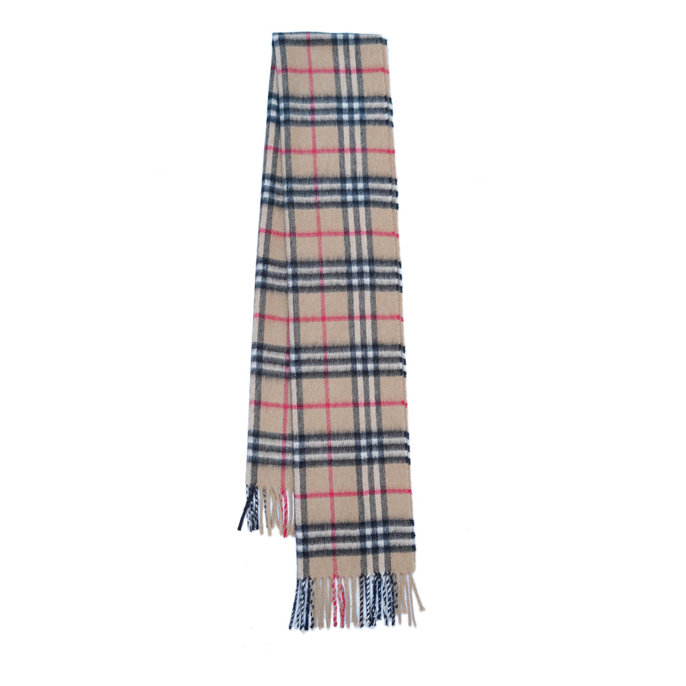 Cashmere Plaid Print Vintage Pre-Loved Scarf