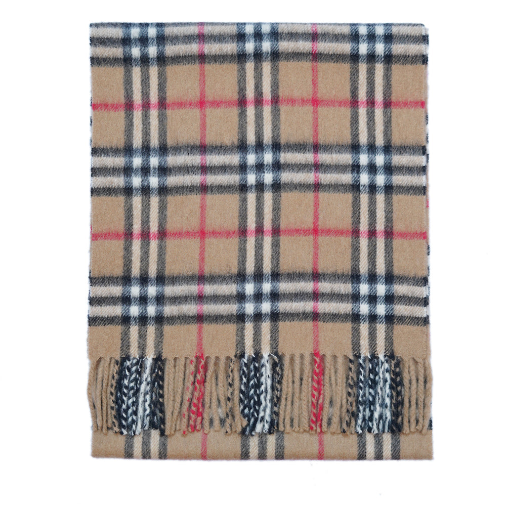 Cashmere Plaid Print Vintage Pre-Loved Scarf