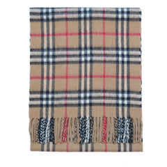 Cashmere Plaid Print Vintage Pre-Loved Scarf
