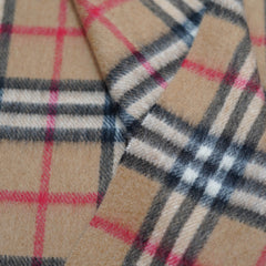 Cashmere Plaid Print Vintage Pre-Loved Scarf