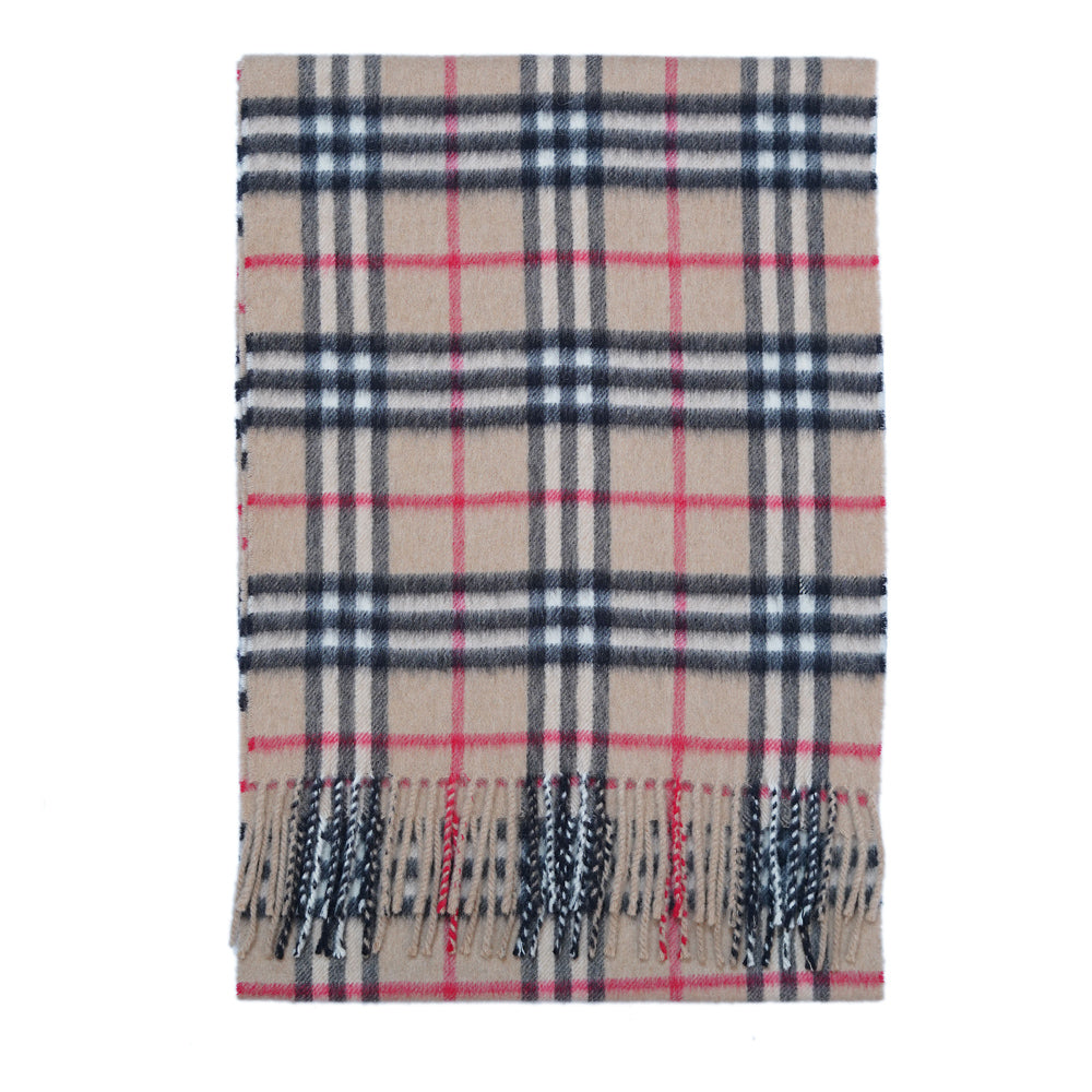 Cashmere Plaid Print Vintage Pre-Loved Scarf