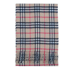 Cashmere Plaid Print Vintage Pre-Loved Scarf