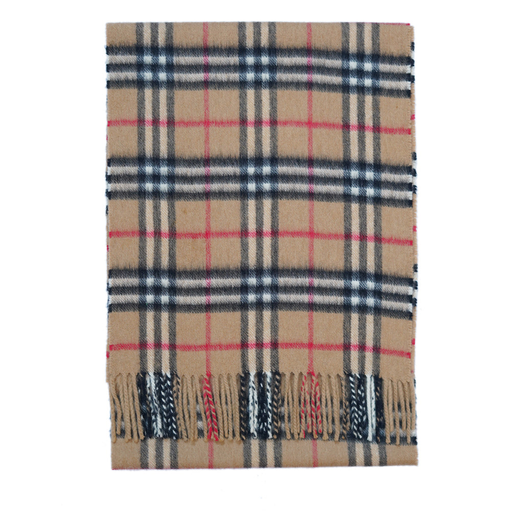 Cashmere Plaid Print Vintage Pre-Loved Scarf