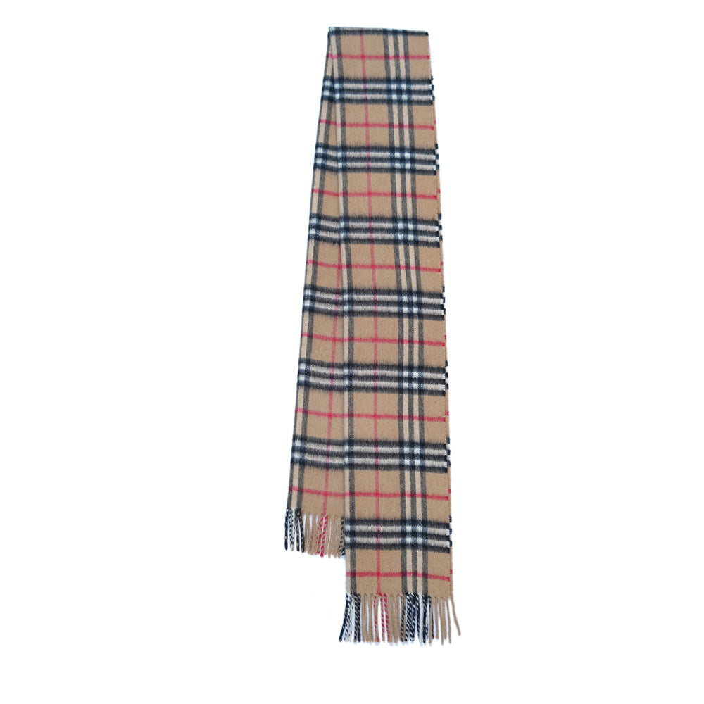 Cashmere Plaid Print Vintage Pre-Loved Scarf