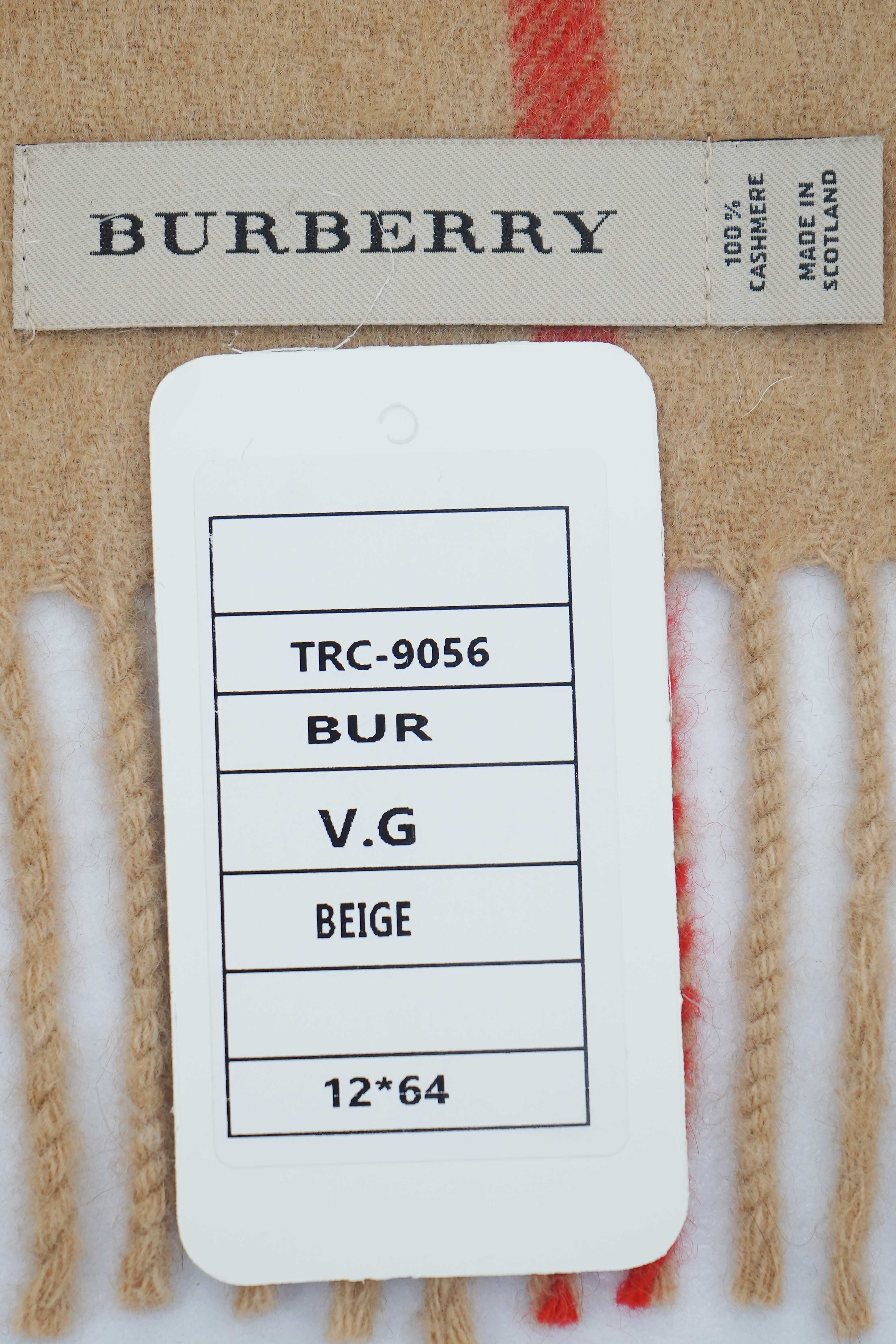 Burberry Beige Check Scarf (Pre-owned)