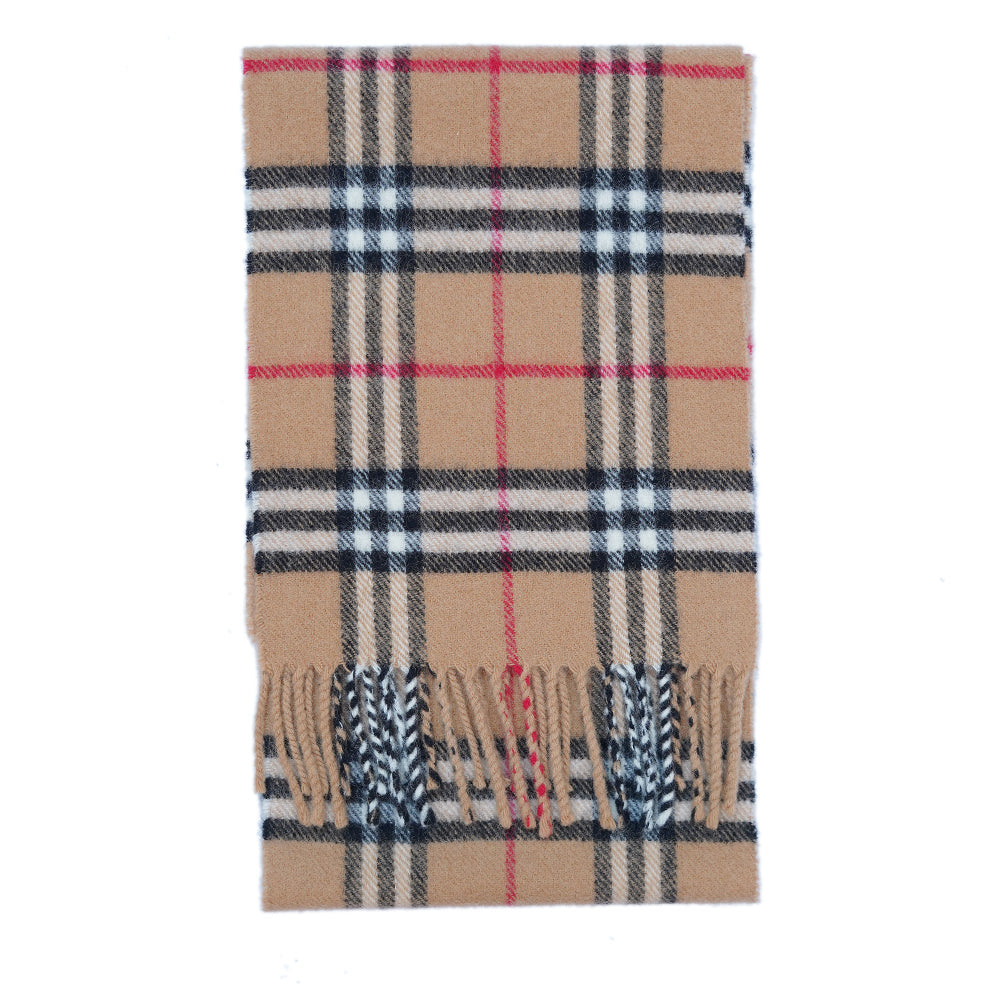 Lambswool Plaid Print Vintage Pre-Loved Scarf