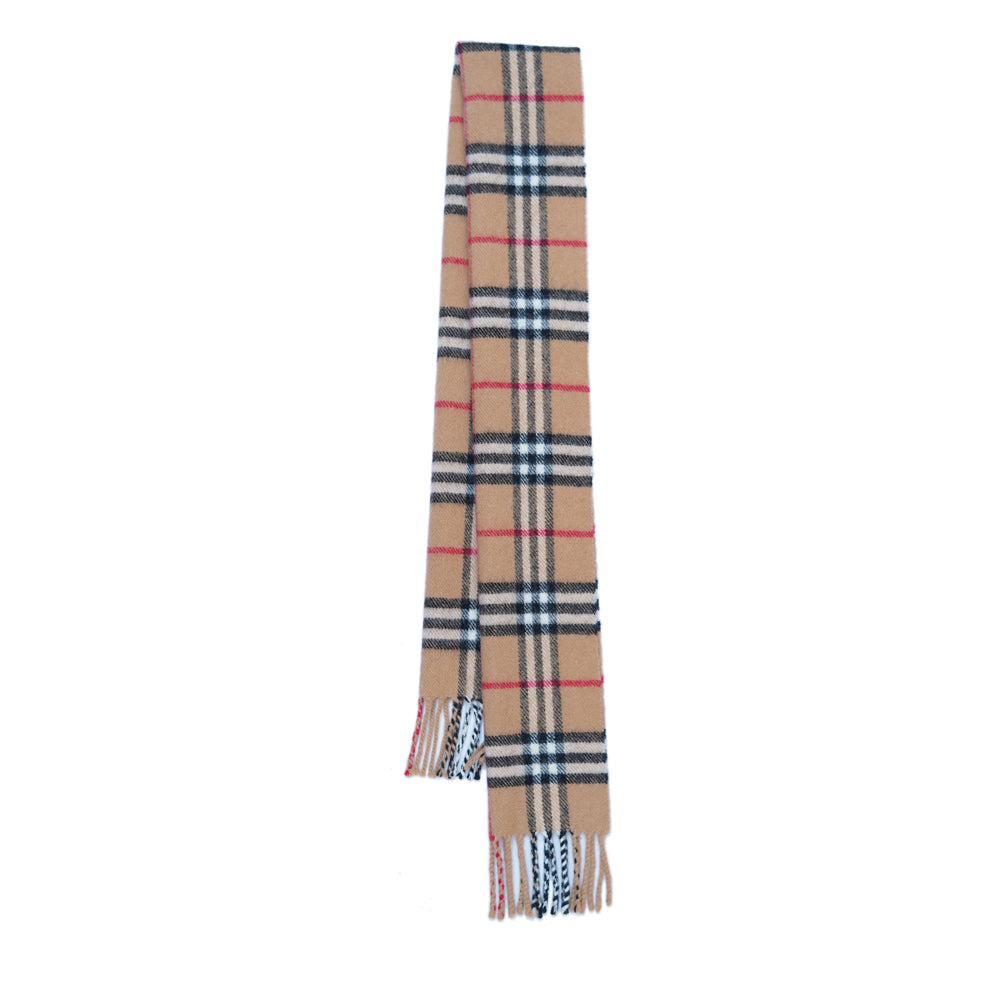 Lambswool Plaid Print Vintage Pre-Loved Scarf