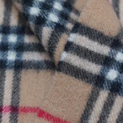 Lambswool Plaid Print Vintage Pre-Loved Scarf