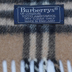 Lambswool Plaid Print Vintage Pre-Loved Scarf