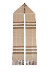 BURBERRY Giant Check Cashmere Scarf