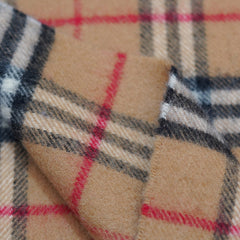 Lambswool Plaid Print Vintage Pre-Loved Scarf