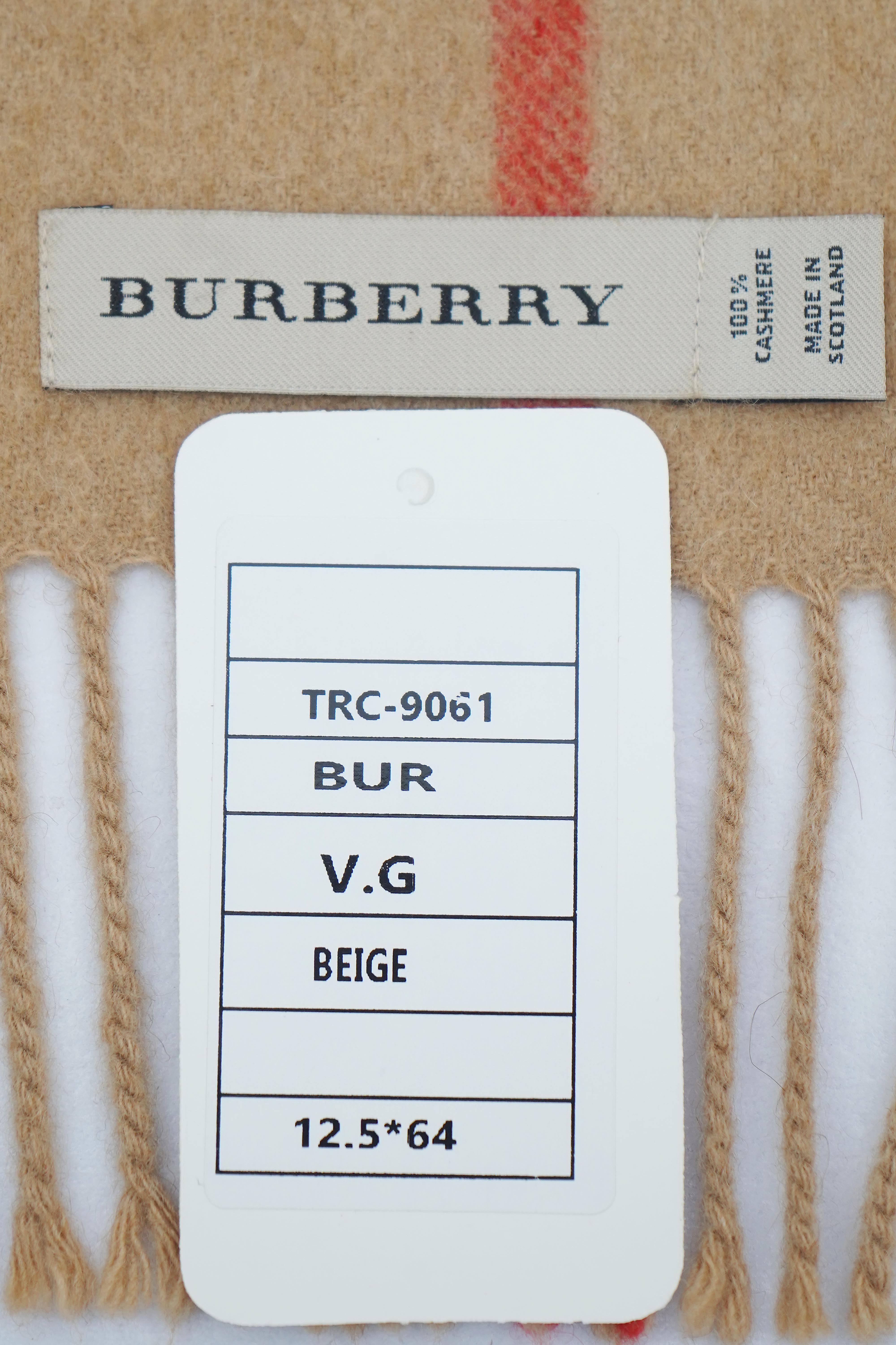 Burberry Beige Check Scarf (Pre-owned)