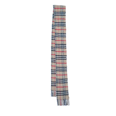 Merino Wool Plaid Print Vintage Pre-Loved Scarf