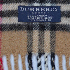 Lambswool Plaid Print Vintage Pre-Loved Scarf