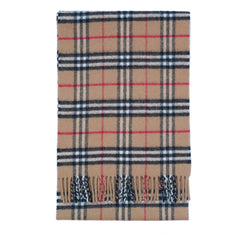 Lambswool Plaid Print Vintage Pre-Loved Scarf