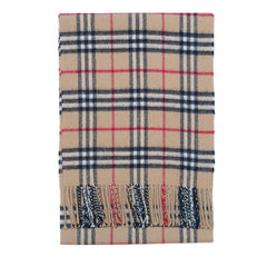 Lambswool Plaid Print Vintage Pre-Loved Scarf