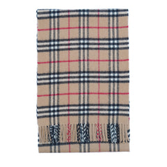 Lambswool Plaid Print Vintage Pre-Loved Scarf