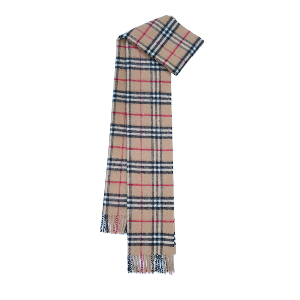 Lambswool Plaid Print Vintage Pre-Loved Scarf