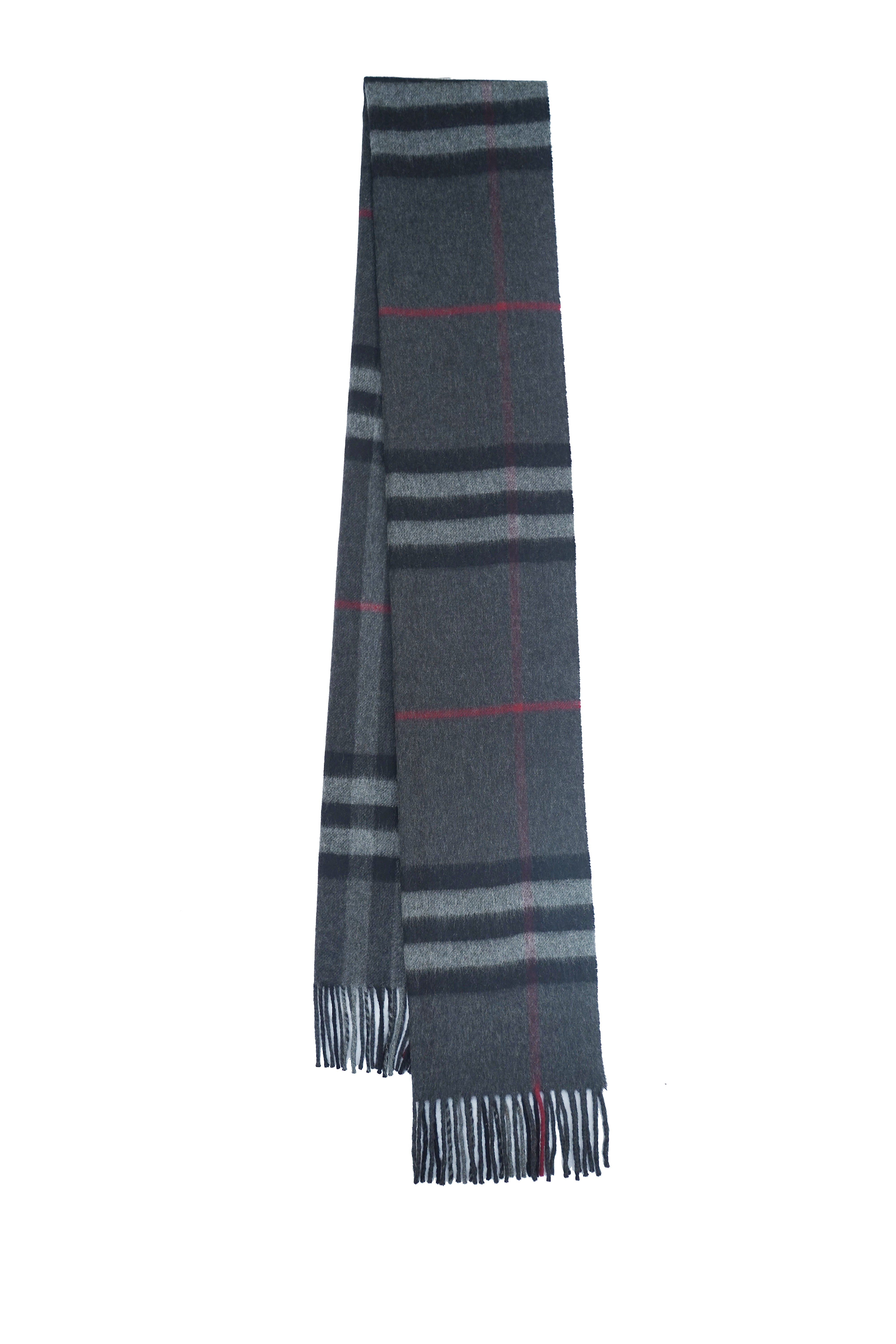 BURBERRY Check Cashmere Scarf (Pre- Owned)