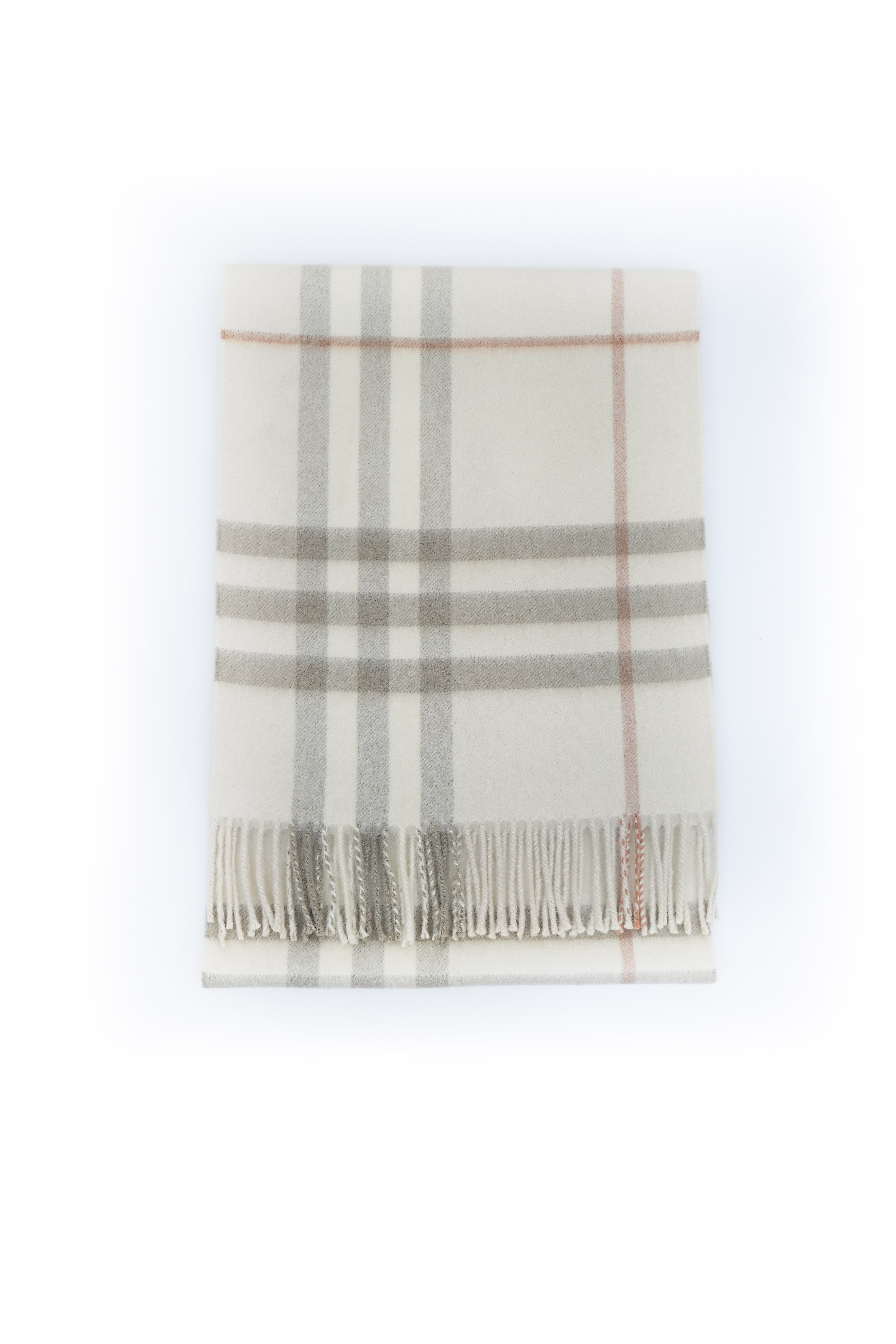 BURBERRY Classic Giant Check Cashmere Scarf (Pre-owned)
