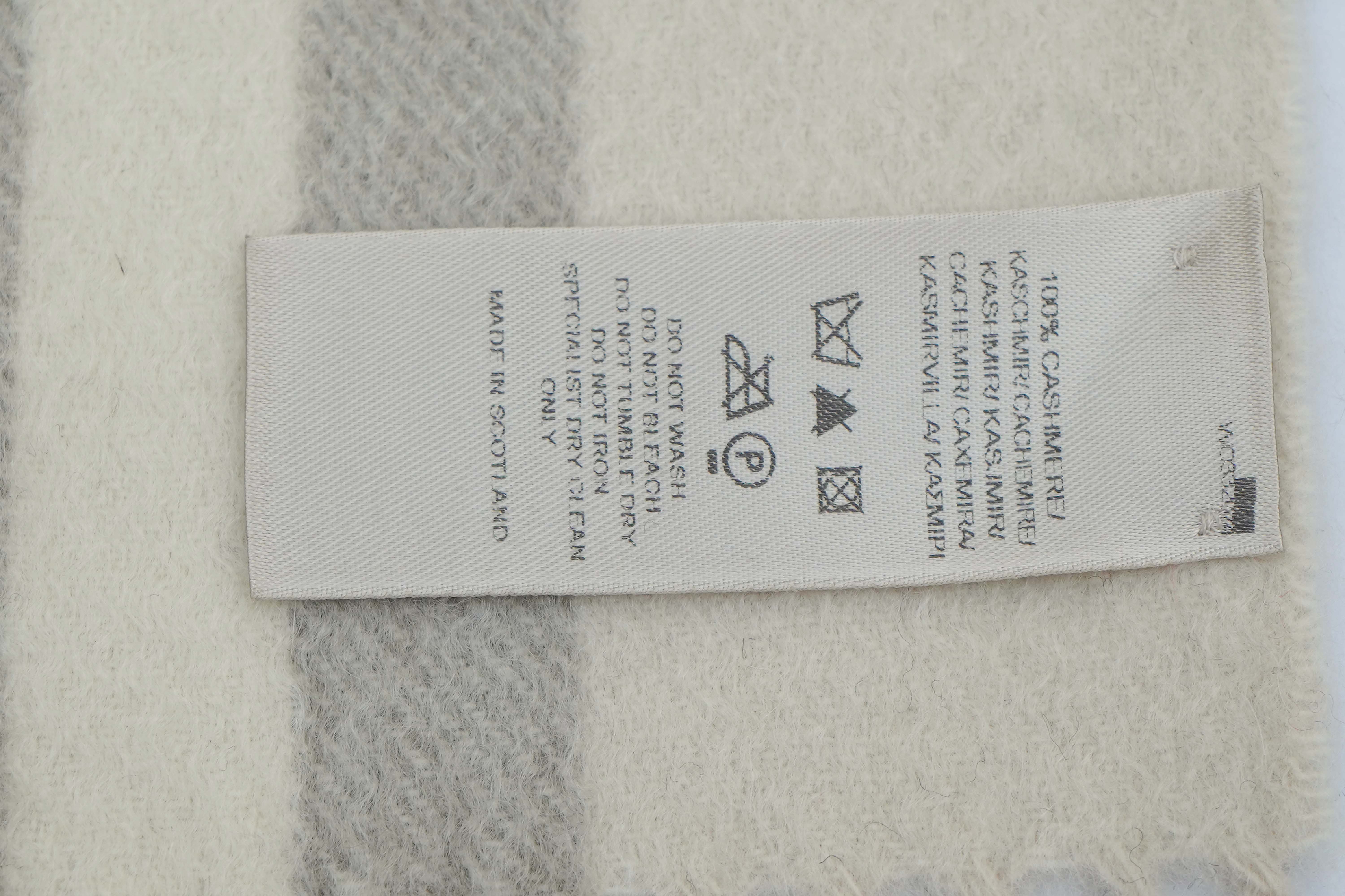 BURBERRY Classic Giant Check Cashmere Scarf (Pre-owned)