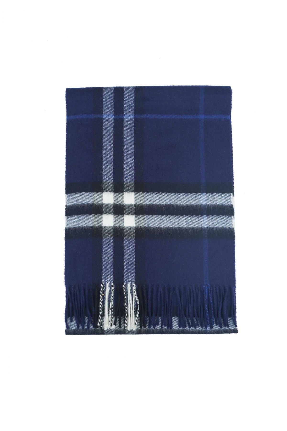 BURBERRY Check Cashmere Scarf (Pre-Owned)