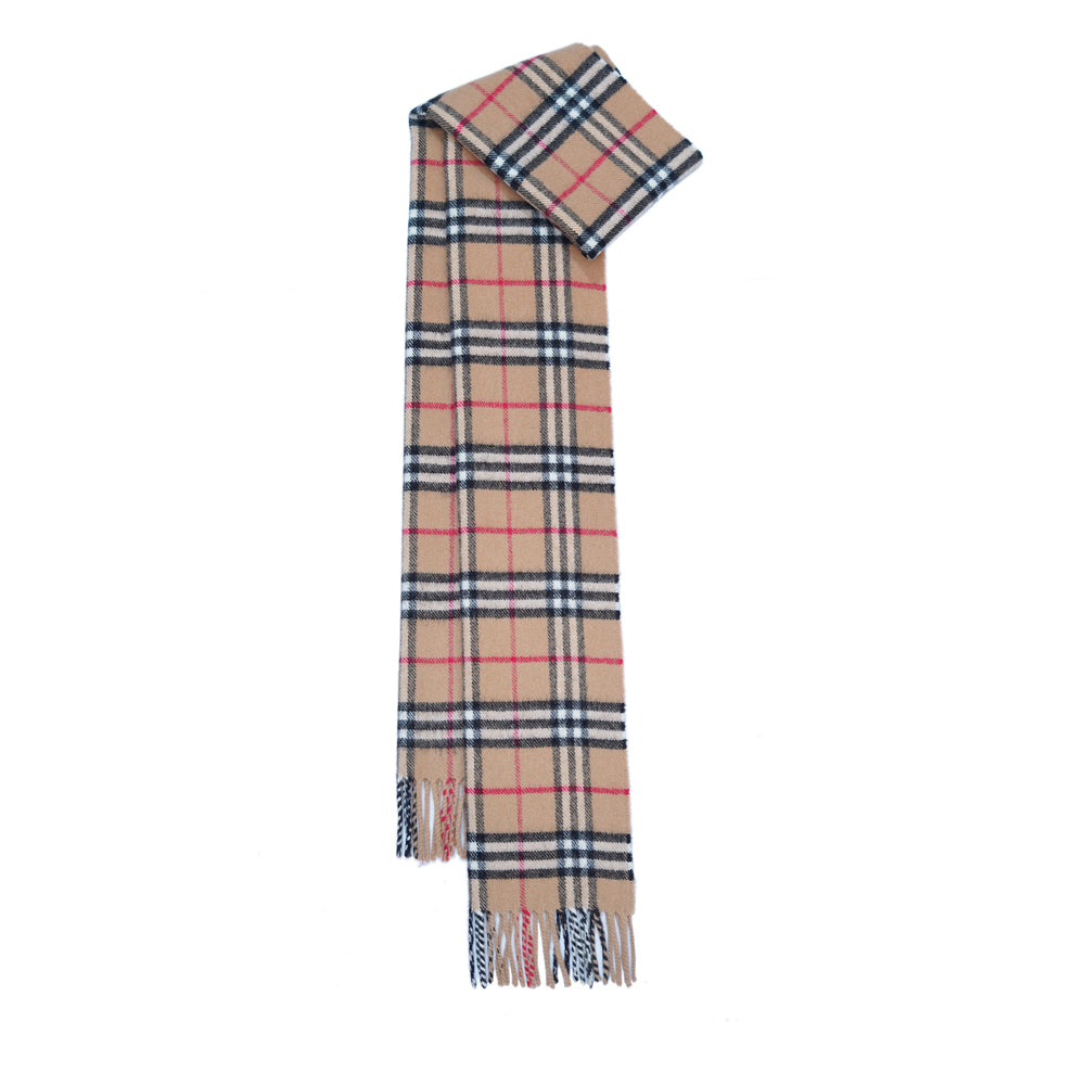 Lambswool Plaid Print Vintage Pre-Loved Scarf