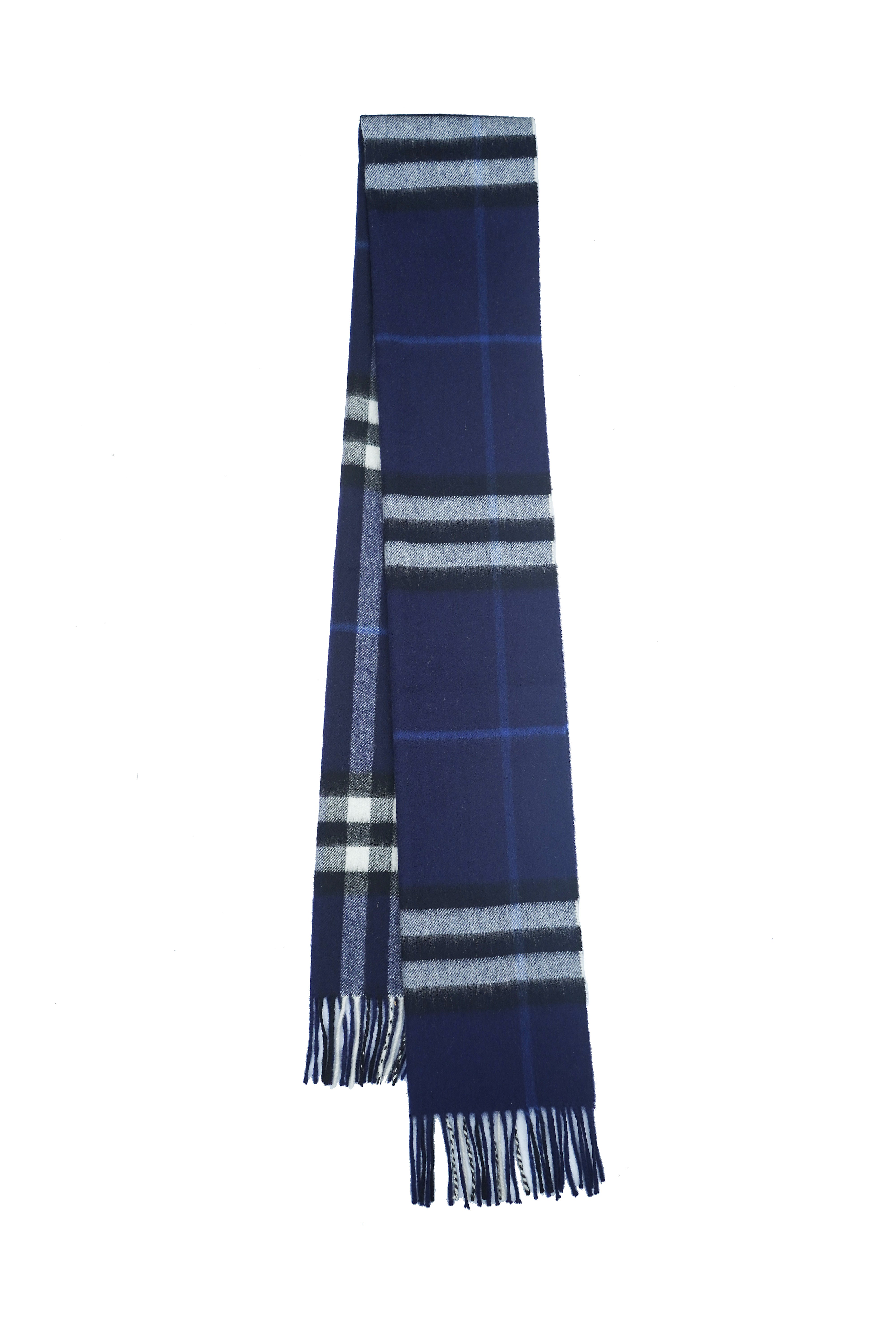 BURBERRY Check Cashmere Scarf (Pre-Owned)
