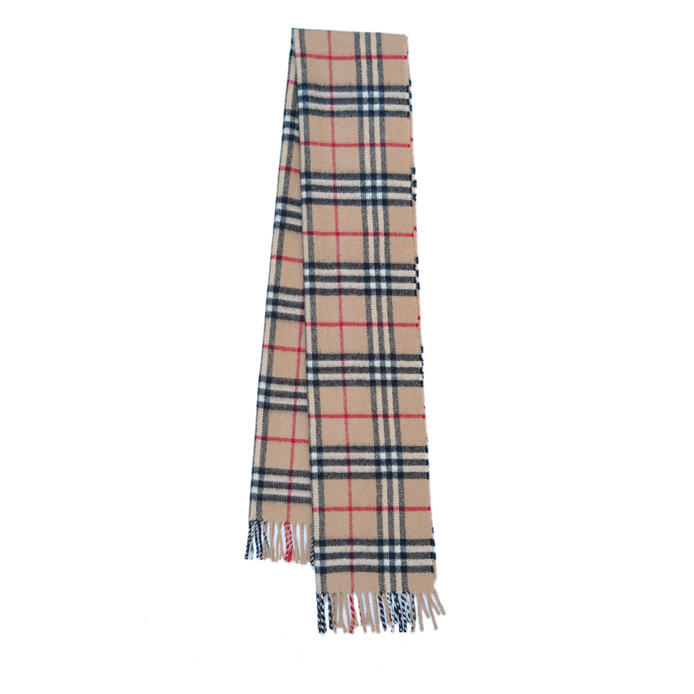 Lambswool Plaid Print Vintage Pre-Loved Scarf
