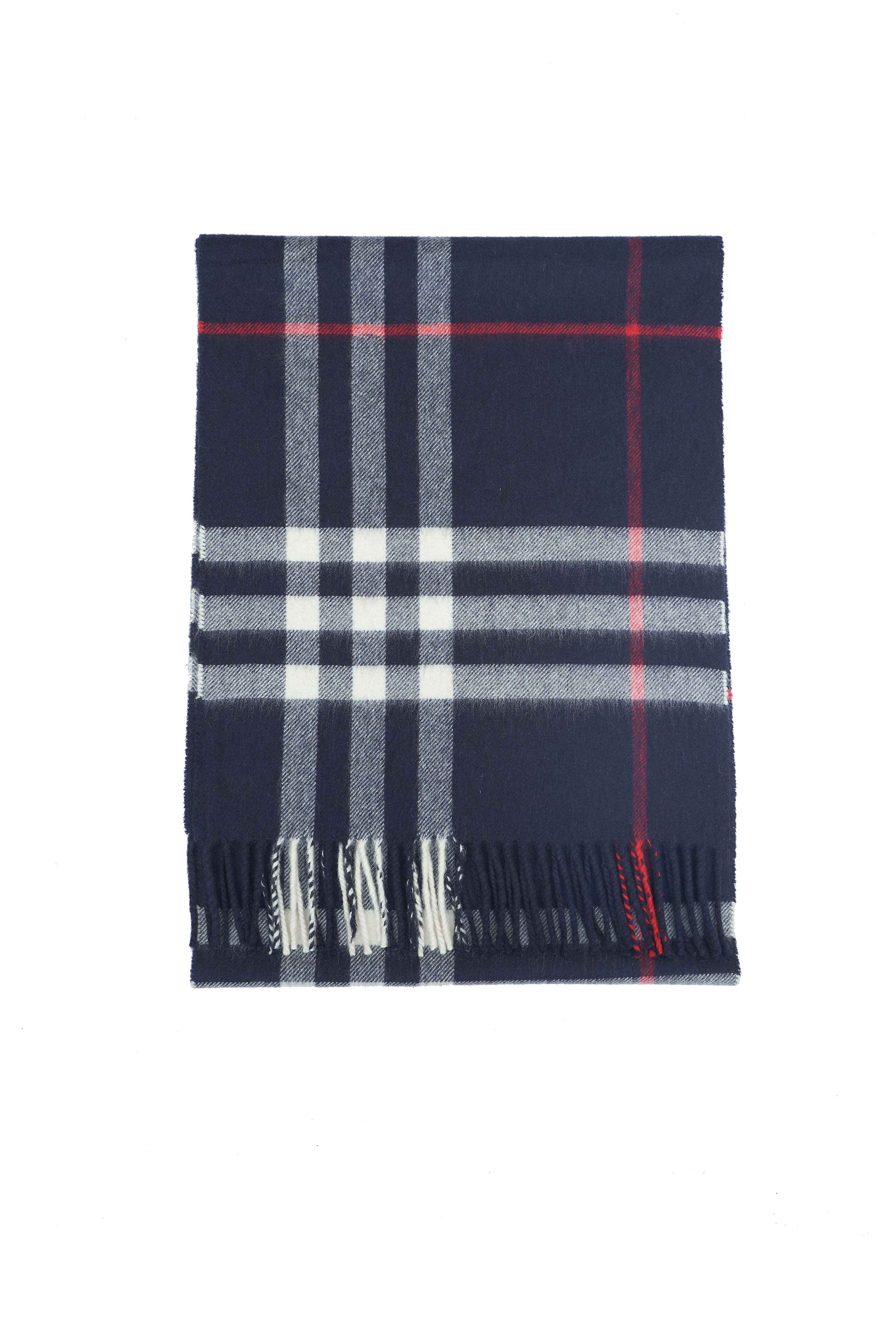 BURBERRY Giant Check Cashmere Scarf (Pre-Owned)