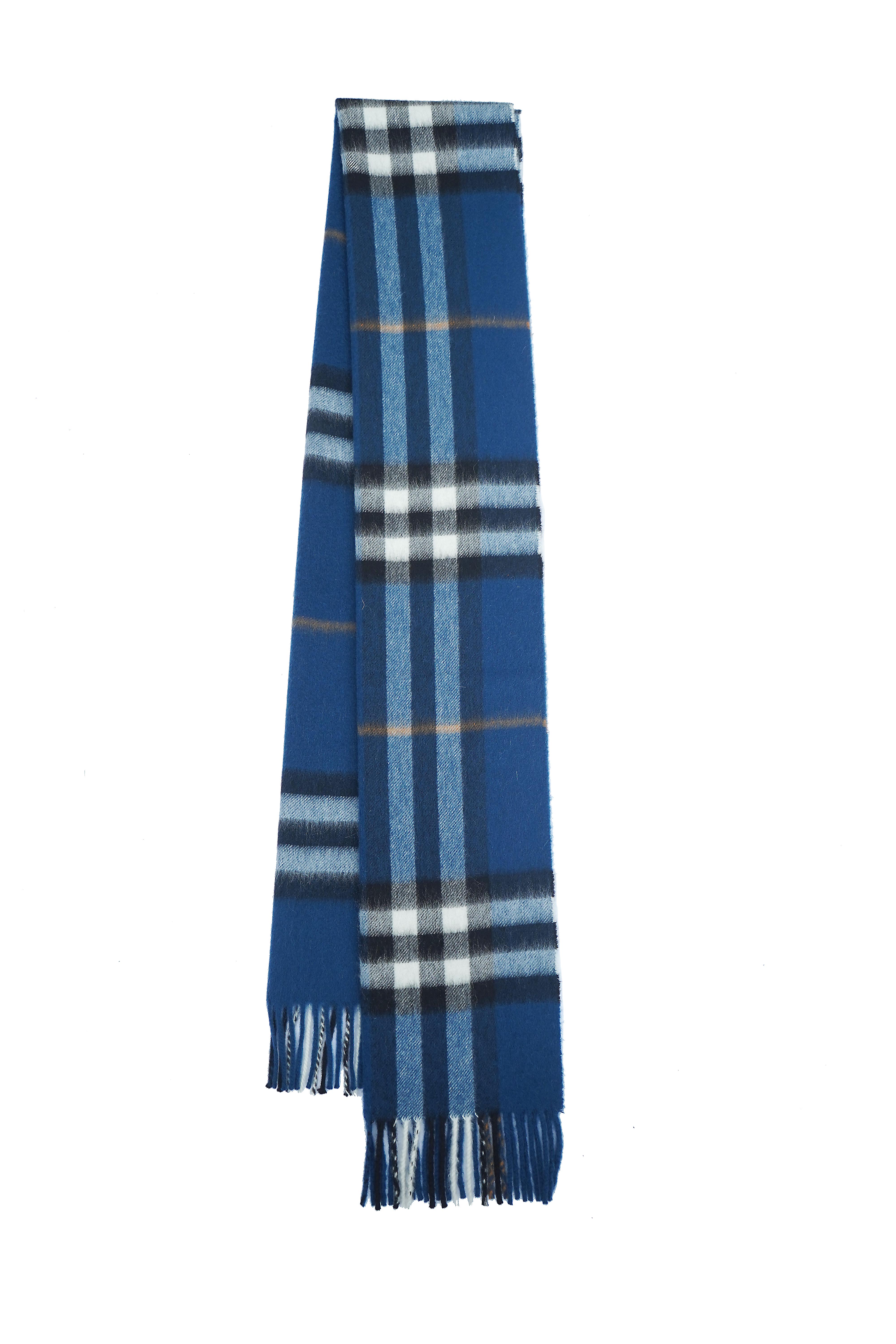BURBERRY Giant Check Cashmere Scarf (Pre-Owned)