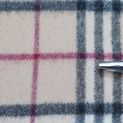 Lambswool Plaid Print Vintage Pre-Loved Scarf