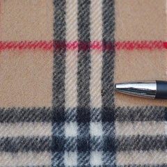 Lambswool Plaid Print Vintage Pre-Loved Scarf