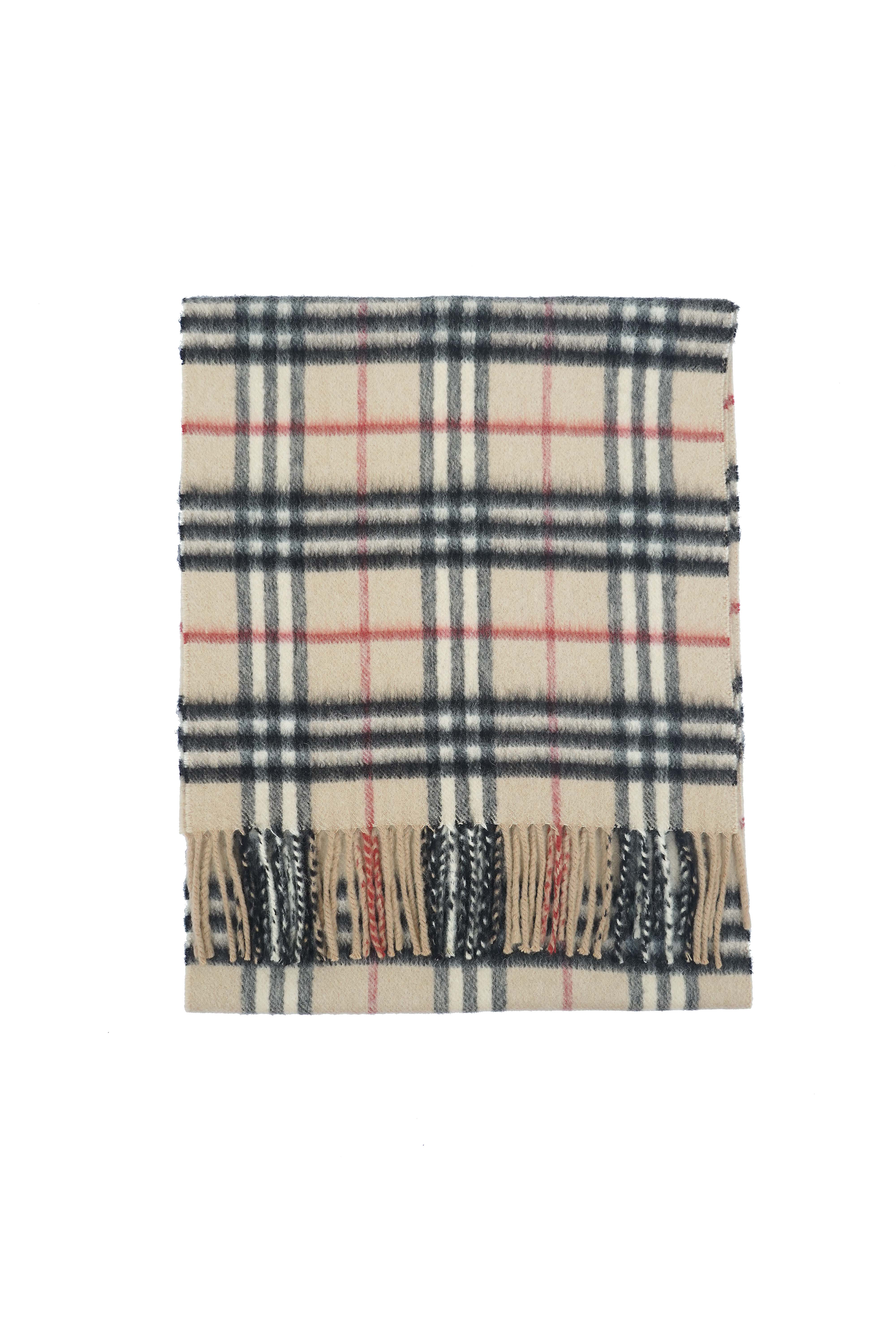 BURBERRY Nova Check Wool Scarf (Pre-Owned)