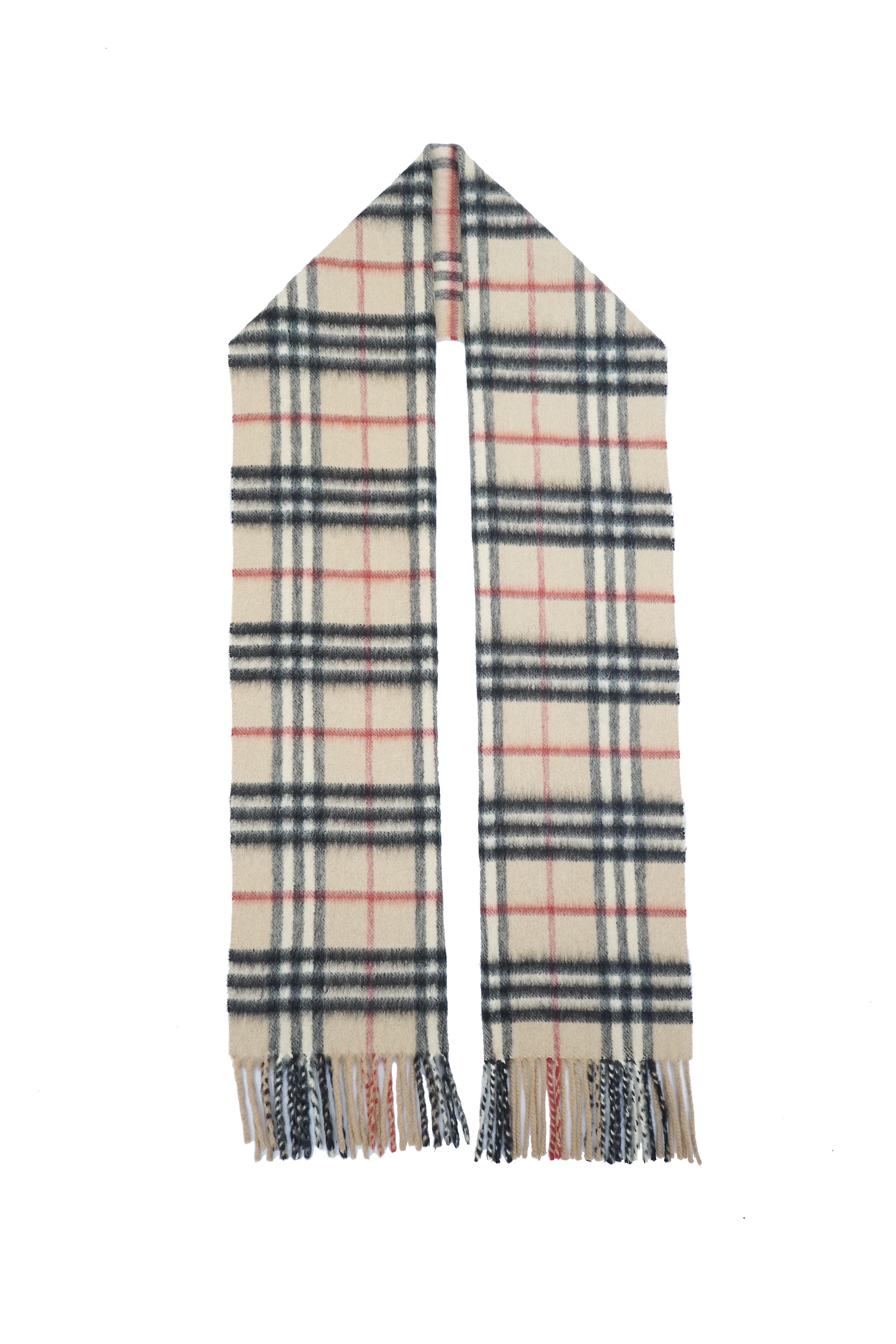 BURBERRY Nova Check Wool Scarf (Pre-Owned)
