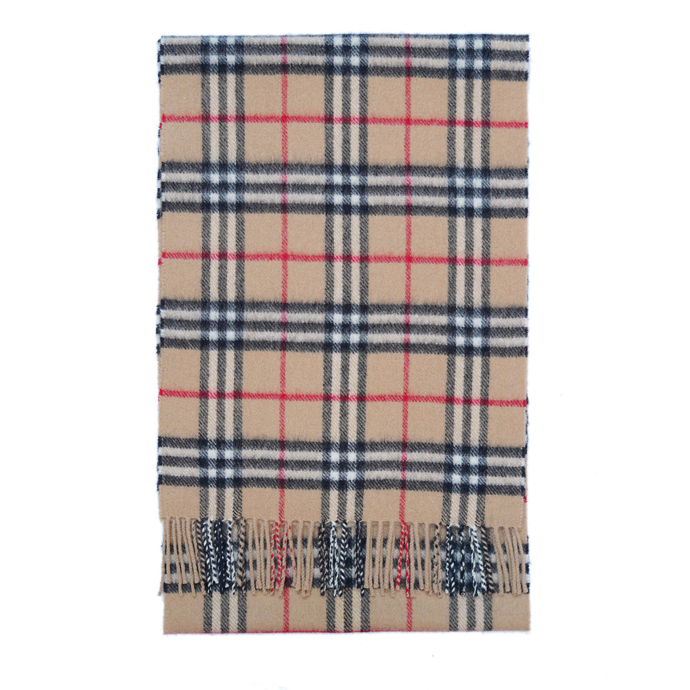 Lambswool Plaid Print Vintage Pre-Loved Scarf