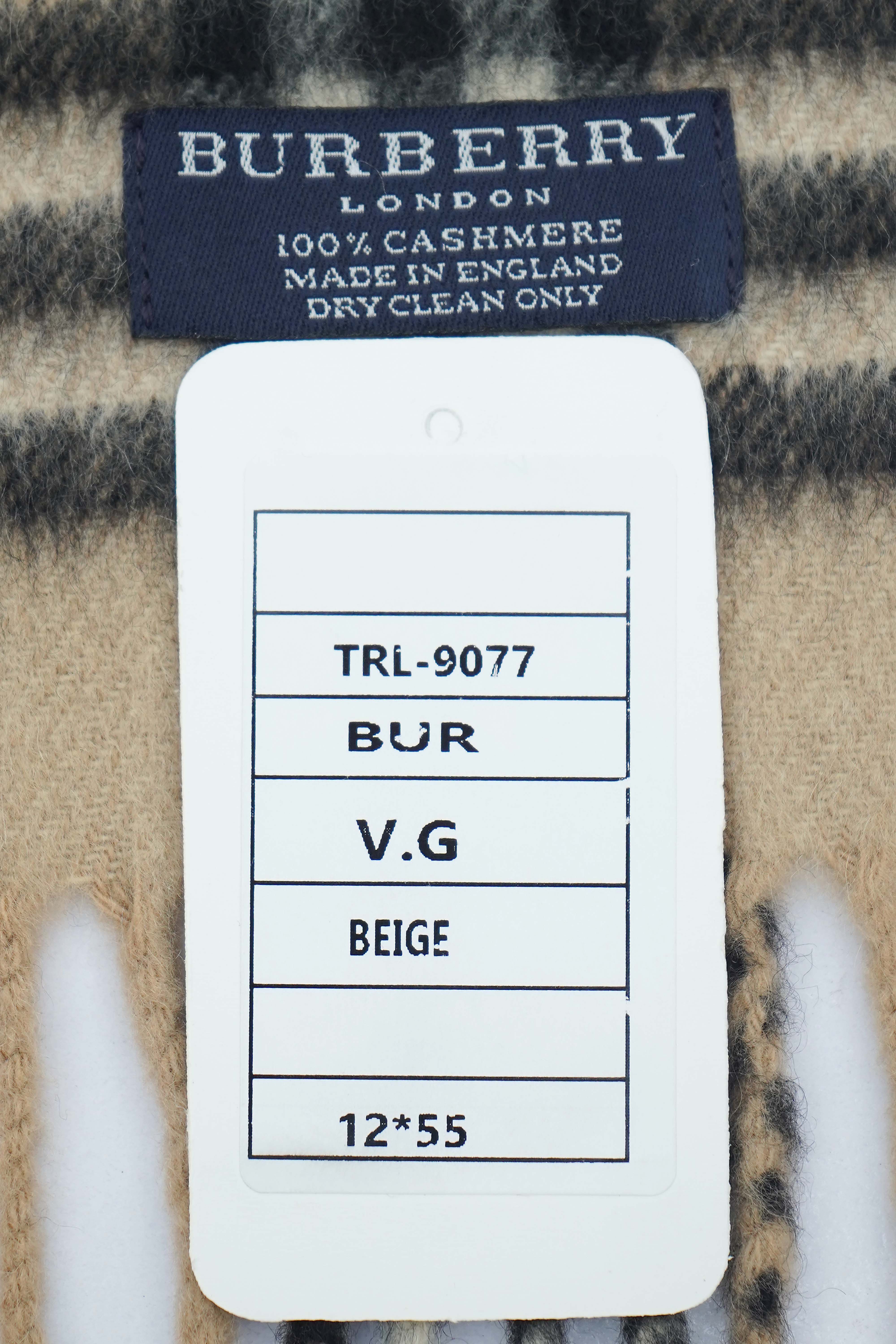 BURBERRY Nova Check Wool Scarf (Pre-Owned)