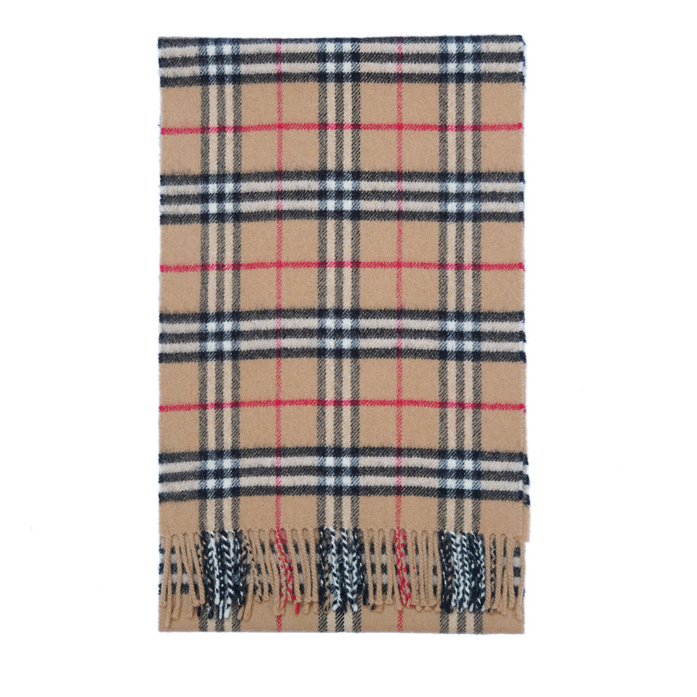 Lambswool Plaid Print Vintage Pre-Loved Scarf