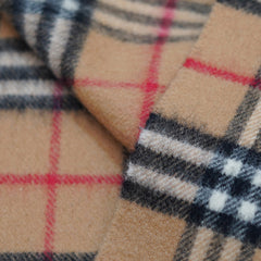 Lambswool Plaid Print Vintage Pre-Loved Scarf