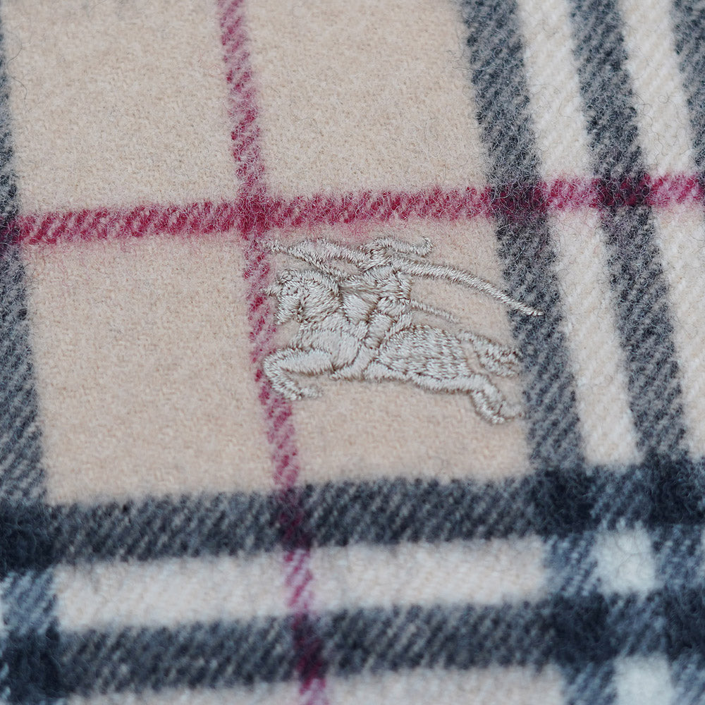 Lambswool Plaid Print Vintage Pre-Loved Scarf