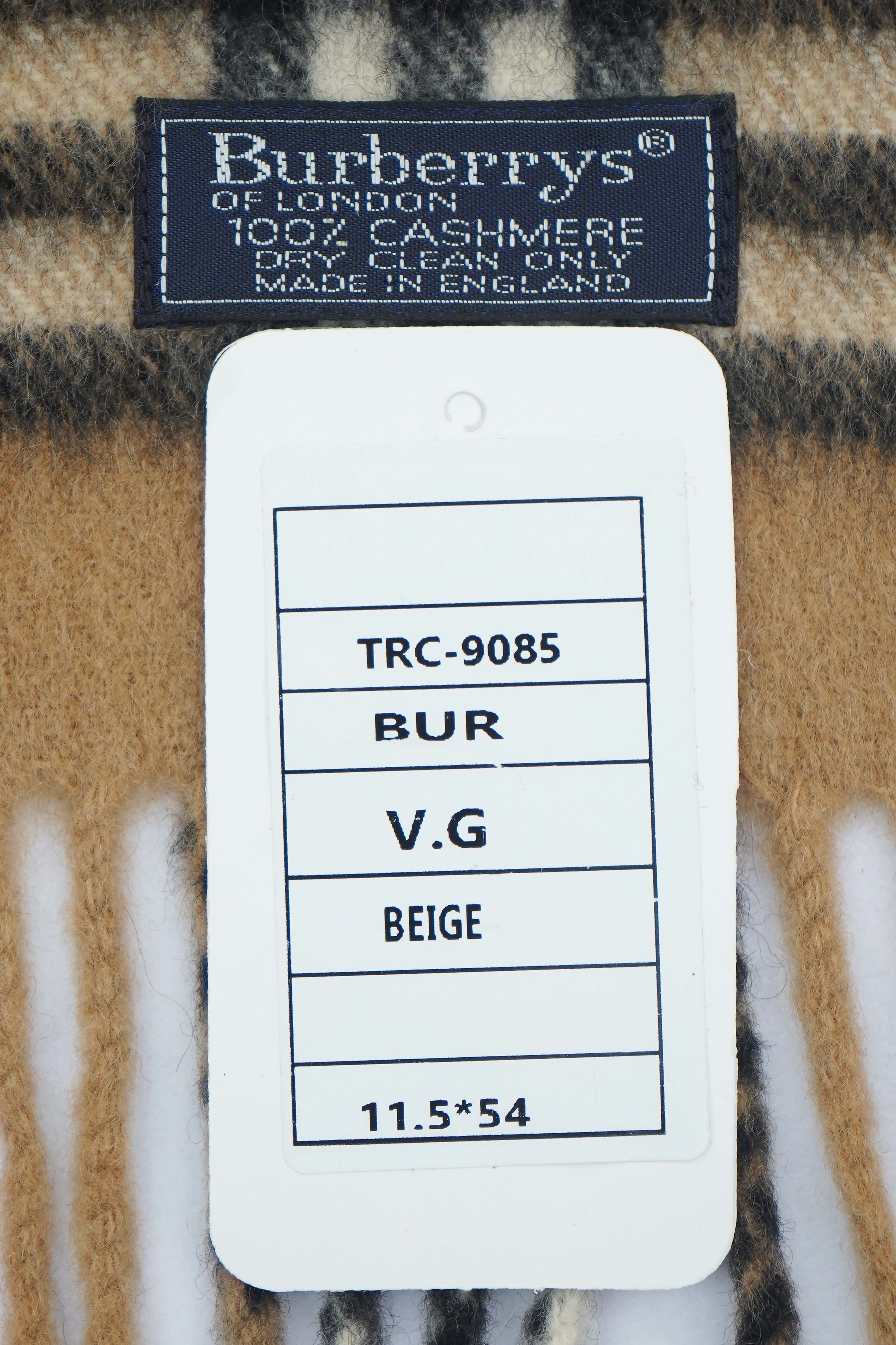 Burberry Cashmere Check Scarf (Pre-owned)