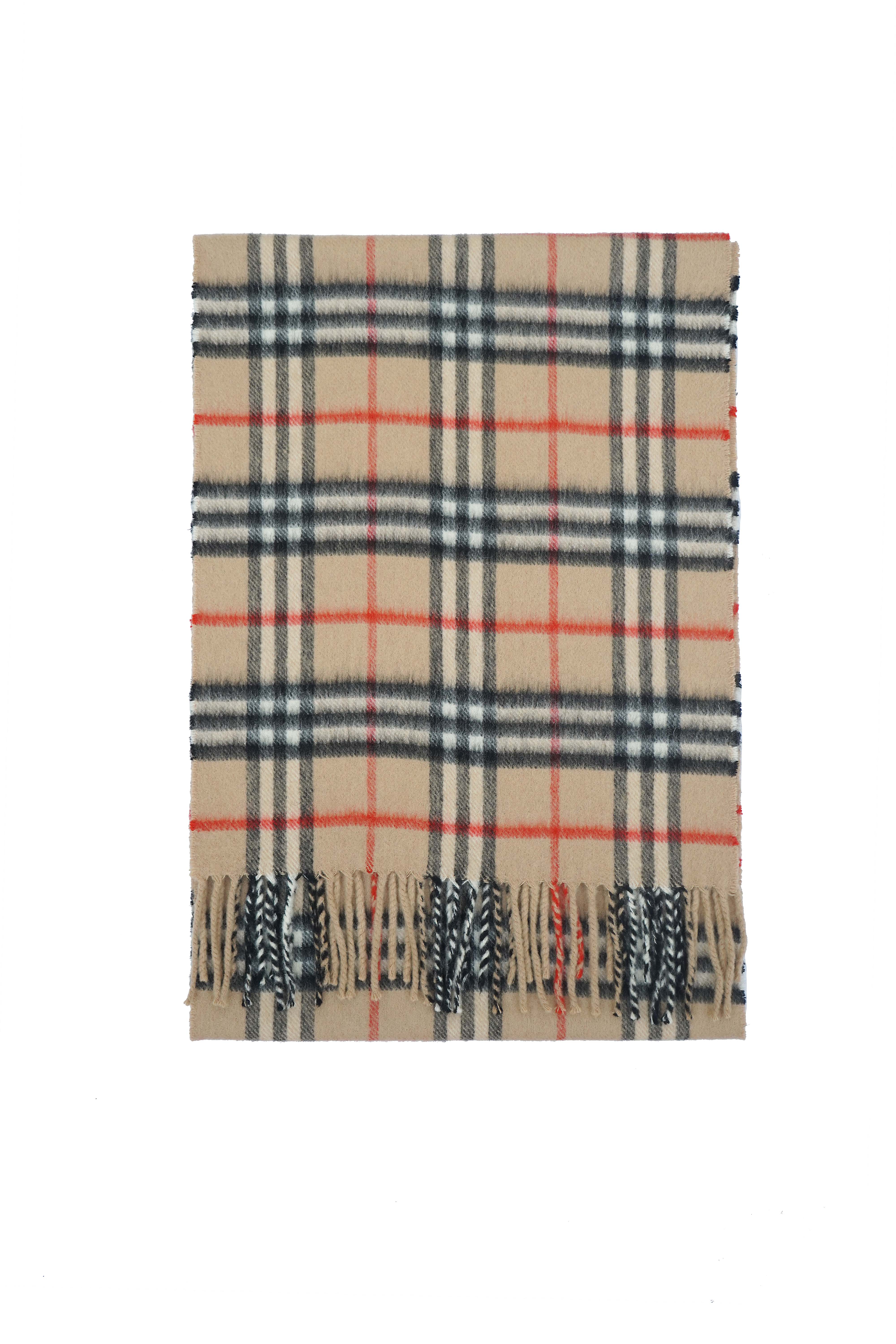 Burberry Cashmere Check Scarf (Pre-owned)