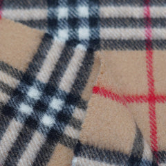 Lambswool Plaid Print Vintage Pre-Loved Scarf