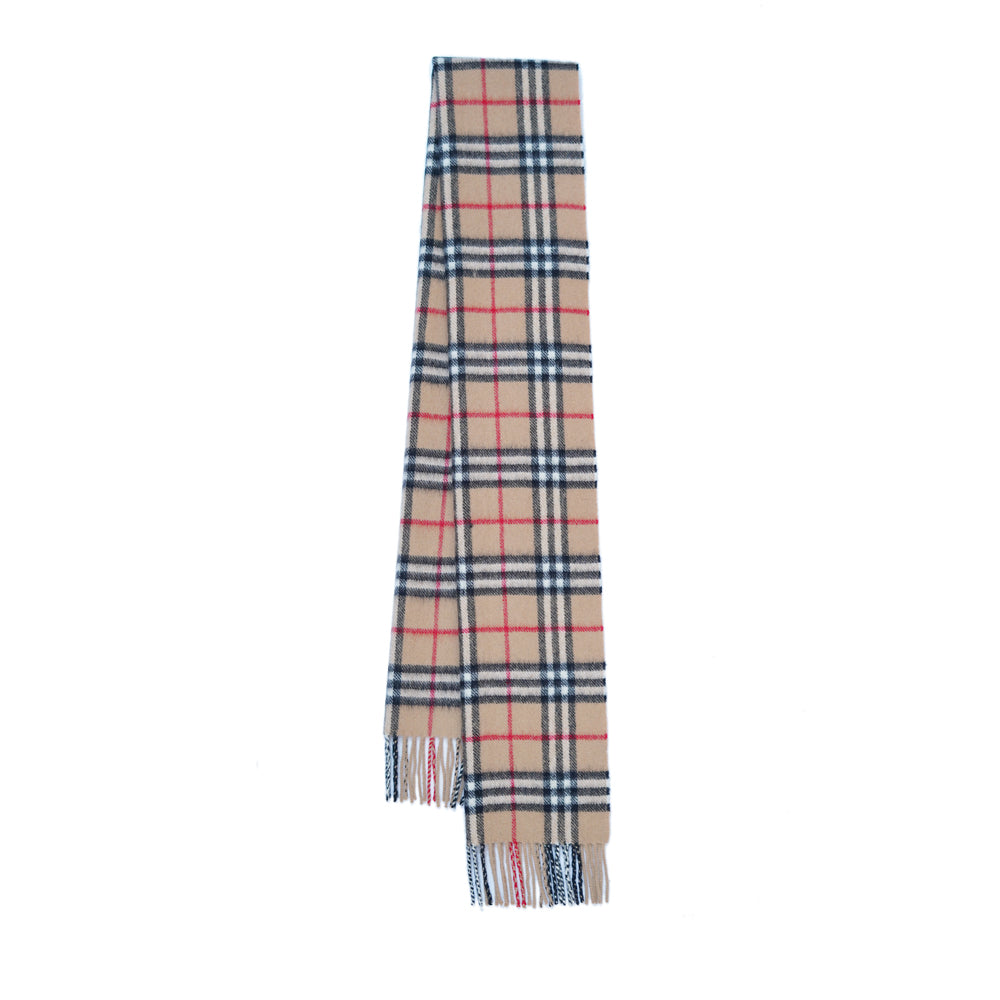 Lambswool Plaid Print Vintage Pre-Loved Scarf