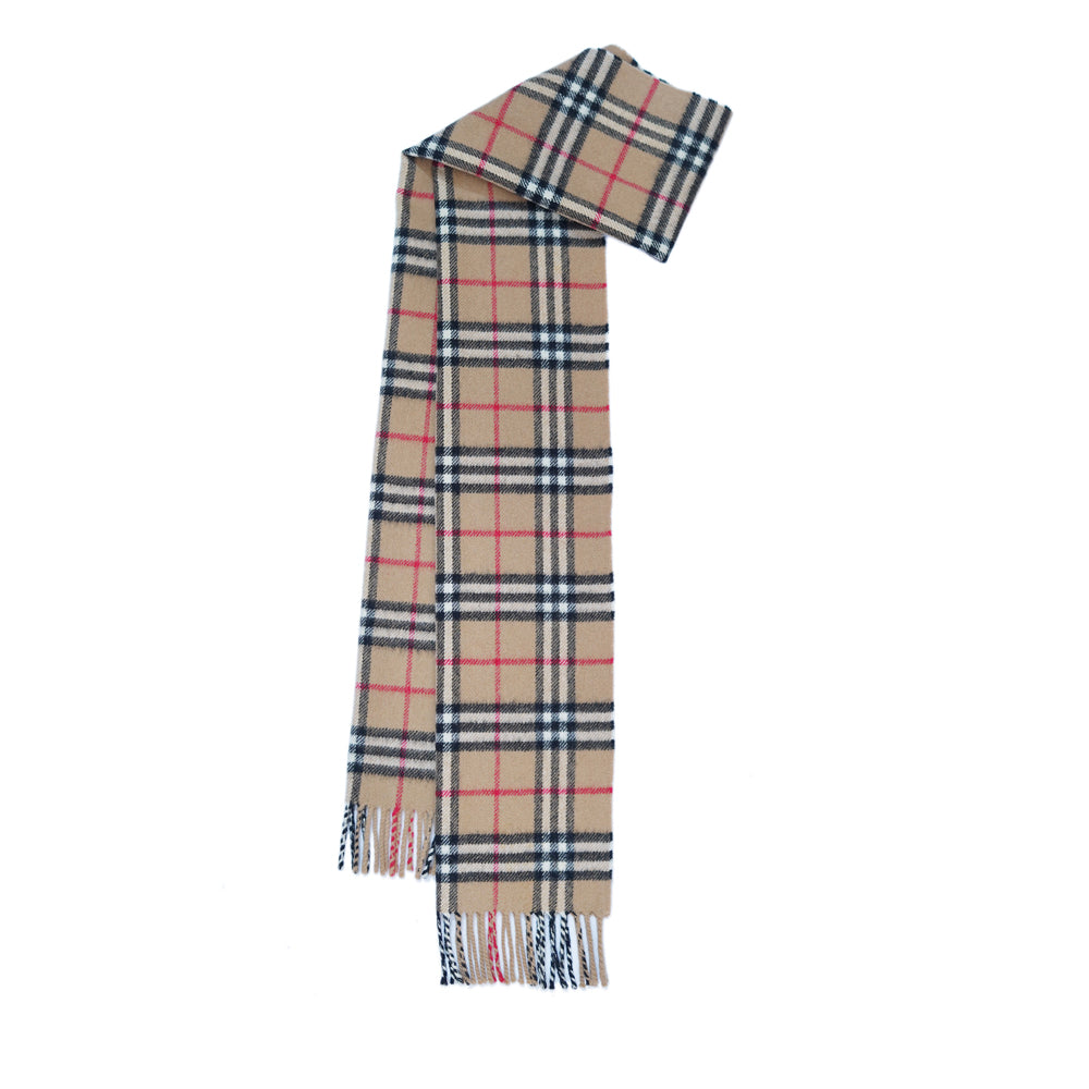 Lambswool Plaid Print Vintage Pre-Loved Scarf