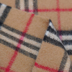 Lambswool Plaid Print Vintage Pre-Loved Scarf