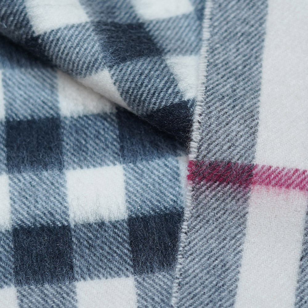 Cashmere Plaid Print Vintage Pre-Loved Scarf