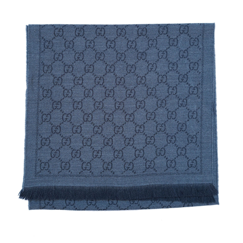 Wool GG Pattern Vintage Pre-Loved Scarf