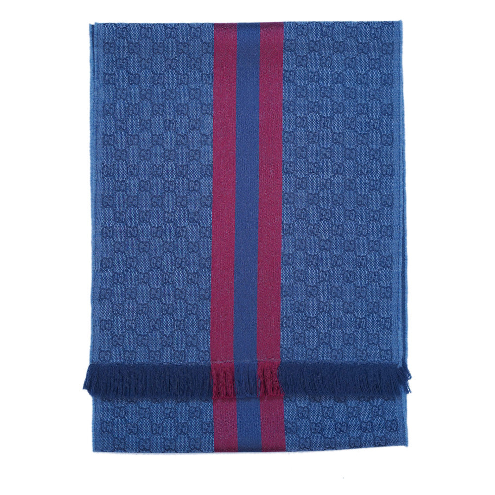 Wool GG Pattern Vintage Pre-Loved Scarf