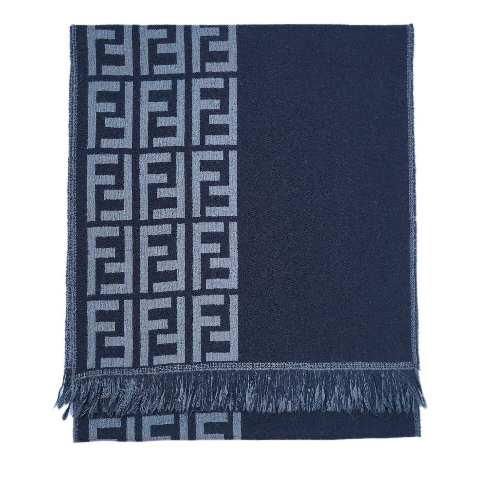 Wool FF Pattern Vintage Pre-Loved Scarf
